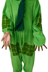 Green Iguana Animal Kigurumi Adult Onesie Costume Pajamas Gloves