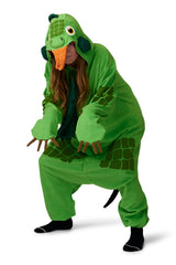 Green Iguana Animal Kigurumi Adult Onesie Costume Pajamas Main