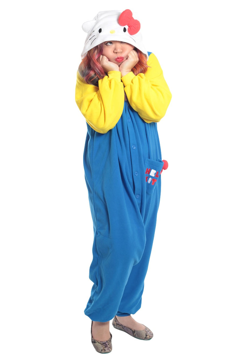 Hello Kitty 70s Character Kigurumi Adult Onesie Costume Pajamas Main 2