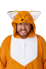Japanese Red Fox X-Tall Animal Kigurumi Adult Onesie Costume Pajamas Hood