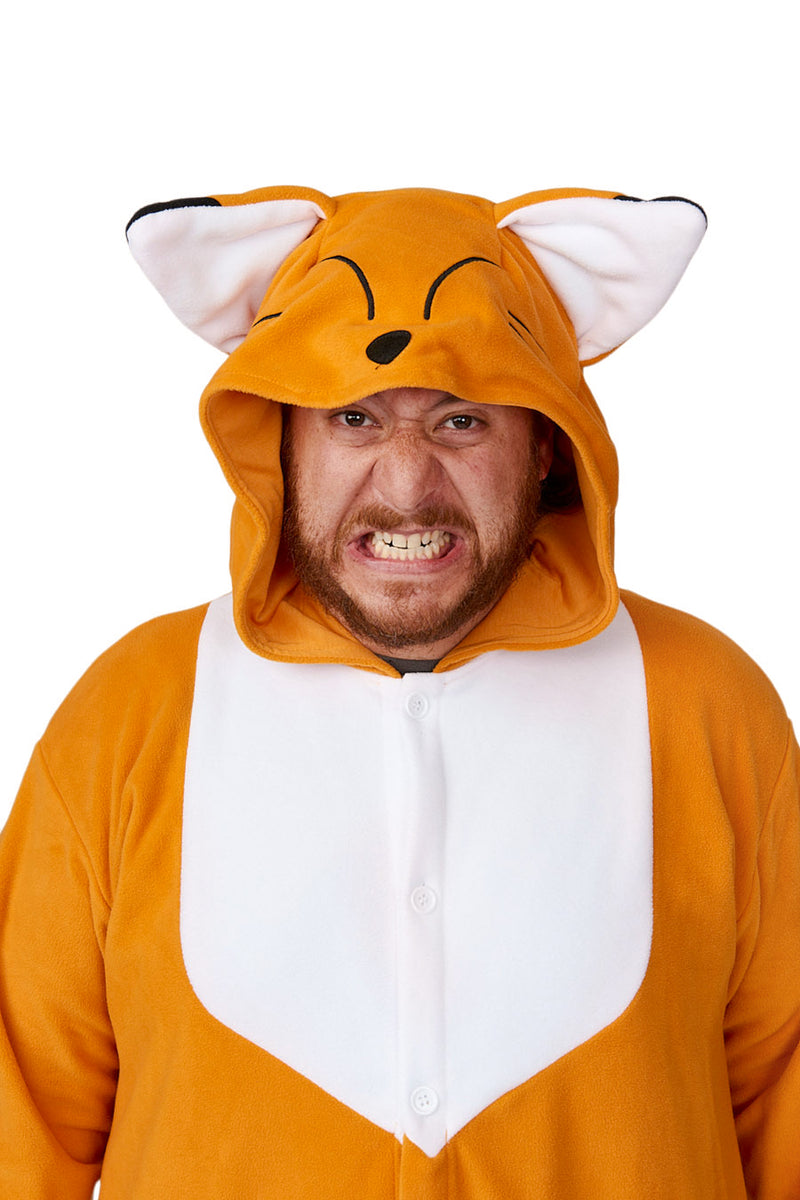 Japanese Red Fox X-Tall Animal Kigurumi Adult Onesie Costume Pajamas Hood