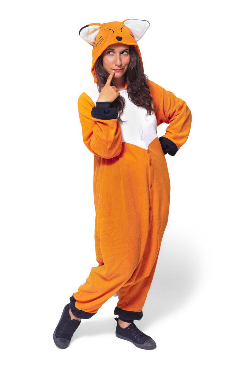 Japanese Red Fox Animal Kigurumi Adult Onesie Costume Pajamas Main