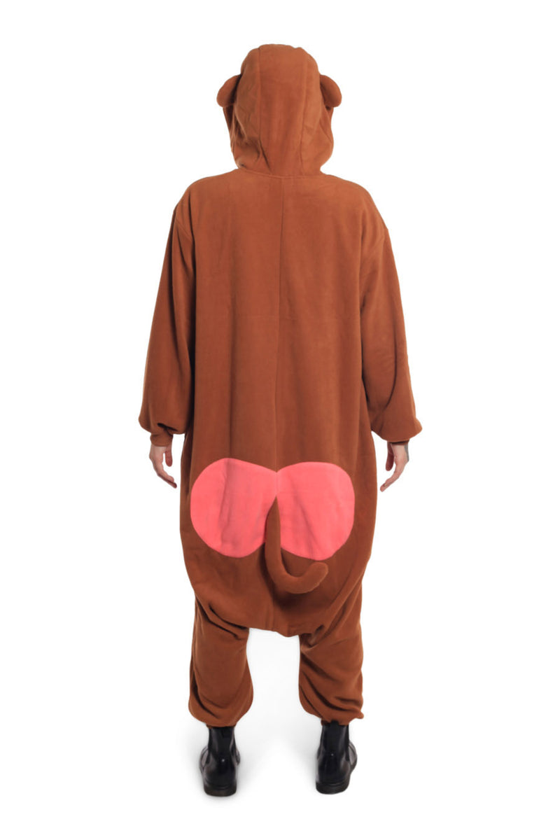 Japanese Monkey Animal Kigurumi Adult Onesie Costume Pajamas Back