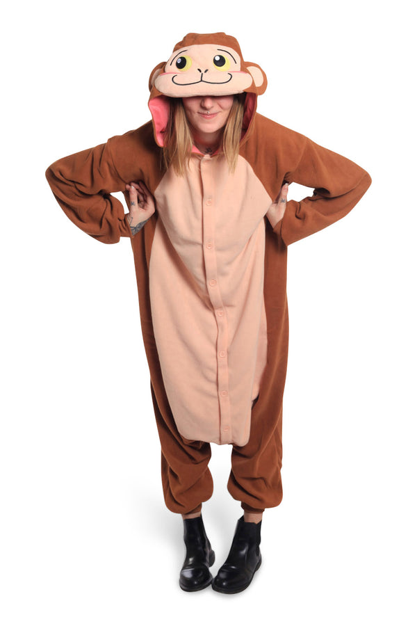 Japanese Monkey Animal Kigurumi Adult Onesie Costume Pajamas Main