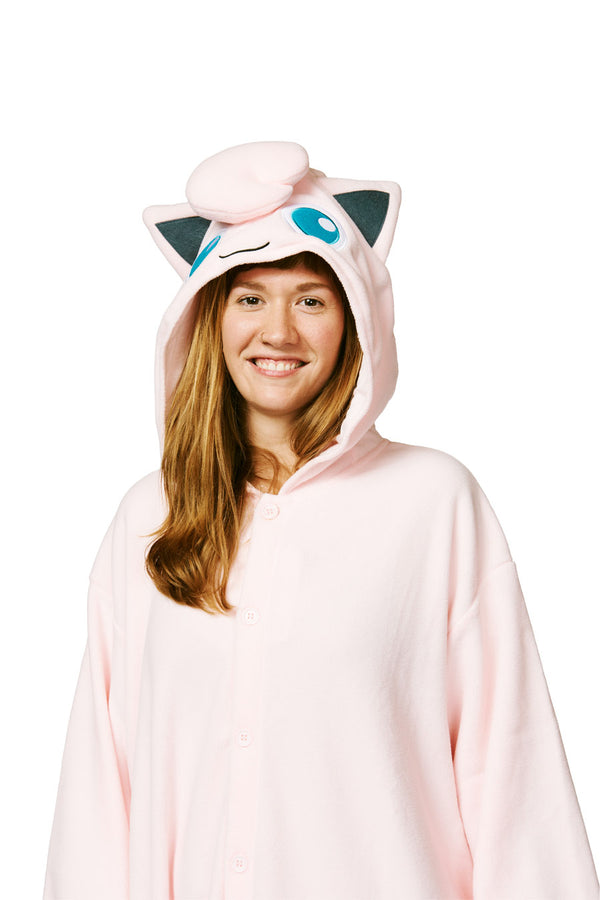 Jigglypuff Character Pokemon Kigurumi Adult Onesie Costume Pajamas Hood