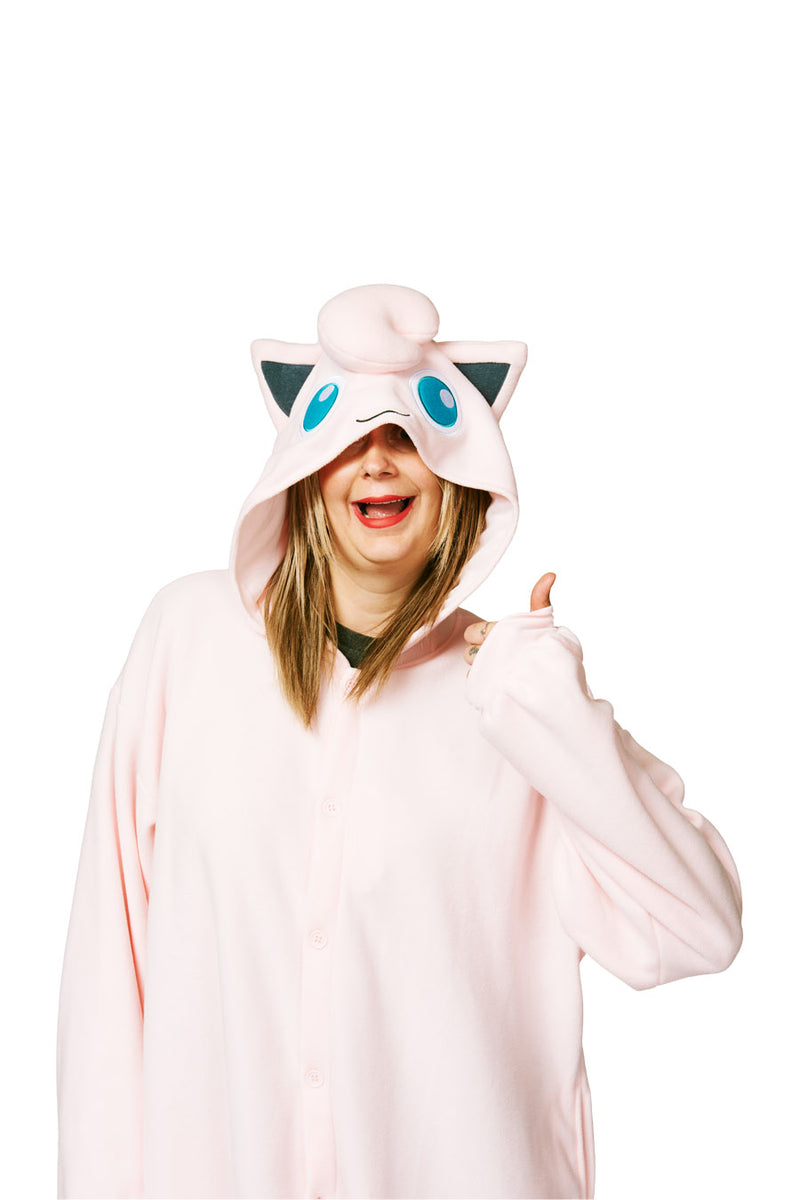Jigglypuff X-Tall Character Pokemon Kigurumi Adult Onesie Costume Pajamas Hood