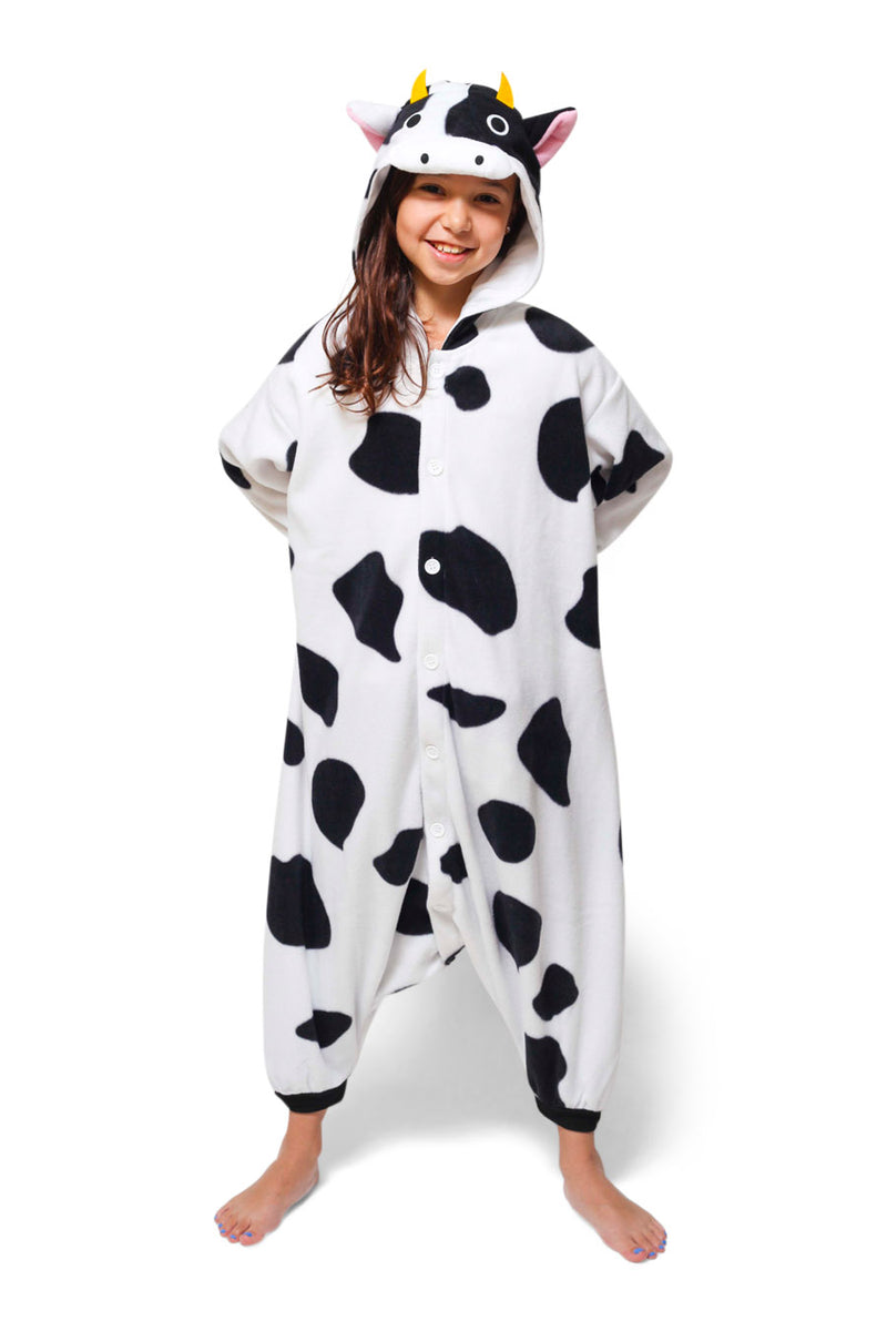Kids Cow Animal Kigurumi Onesie Costume Pajamas Main