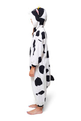 Kids Cow Animal Kigurumi Onesie Costume Pajamas Side