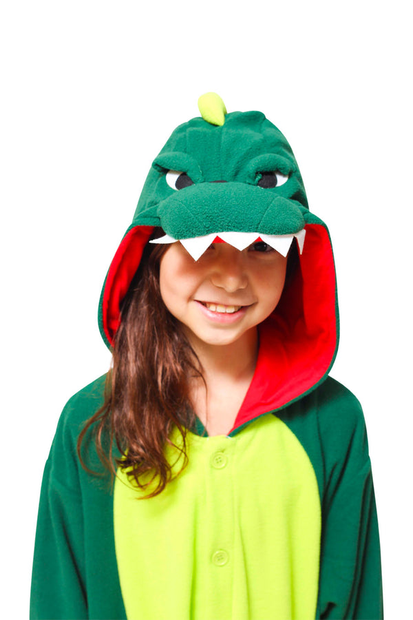 Kids Dinosaur Animal Kigurumi Onesie Costume Pajamas Hood