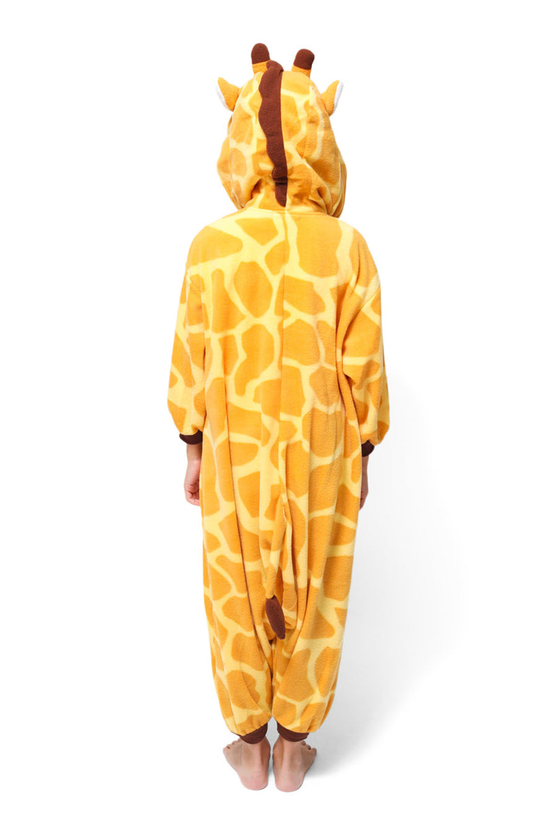 Kids Giraffe Animal Kigurumi Onesie Costume Pajamas Back