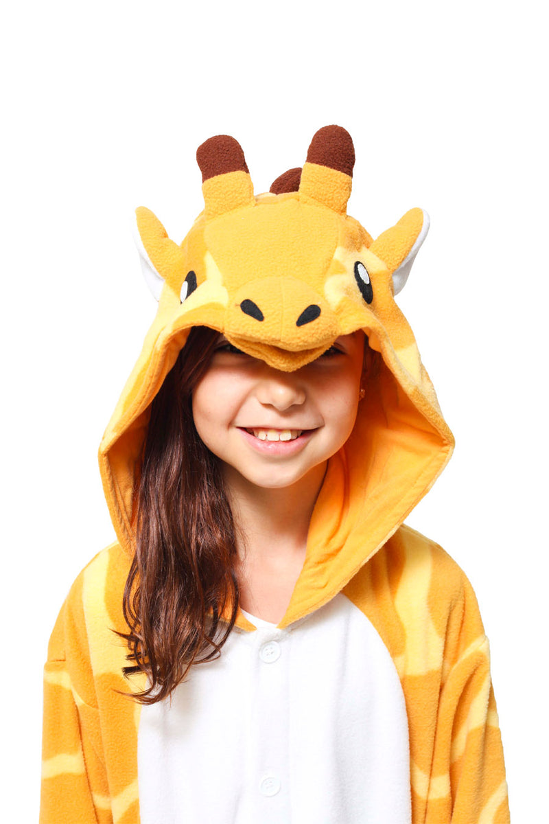 Kids Giraffe Animal Kigurumi Onesie Costume Pajamas Hood