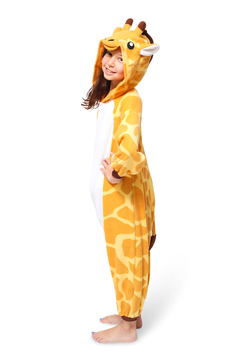 Kids Giraffe Animal Kigurumi Onesie Costume Pajamas Side