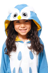 Kids Owl Animal Kigurumi Onesie Costume Pajamas Hood