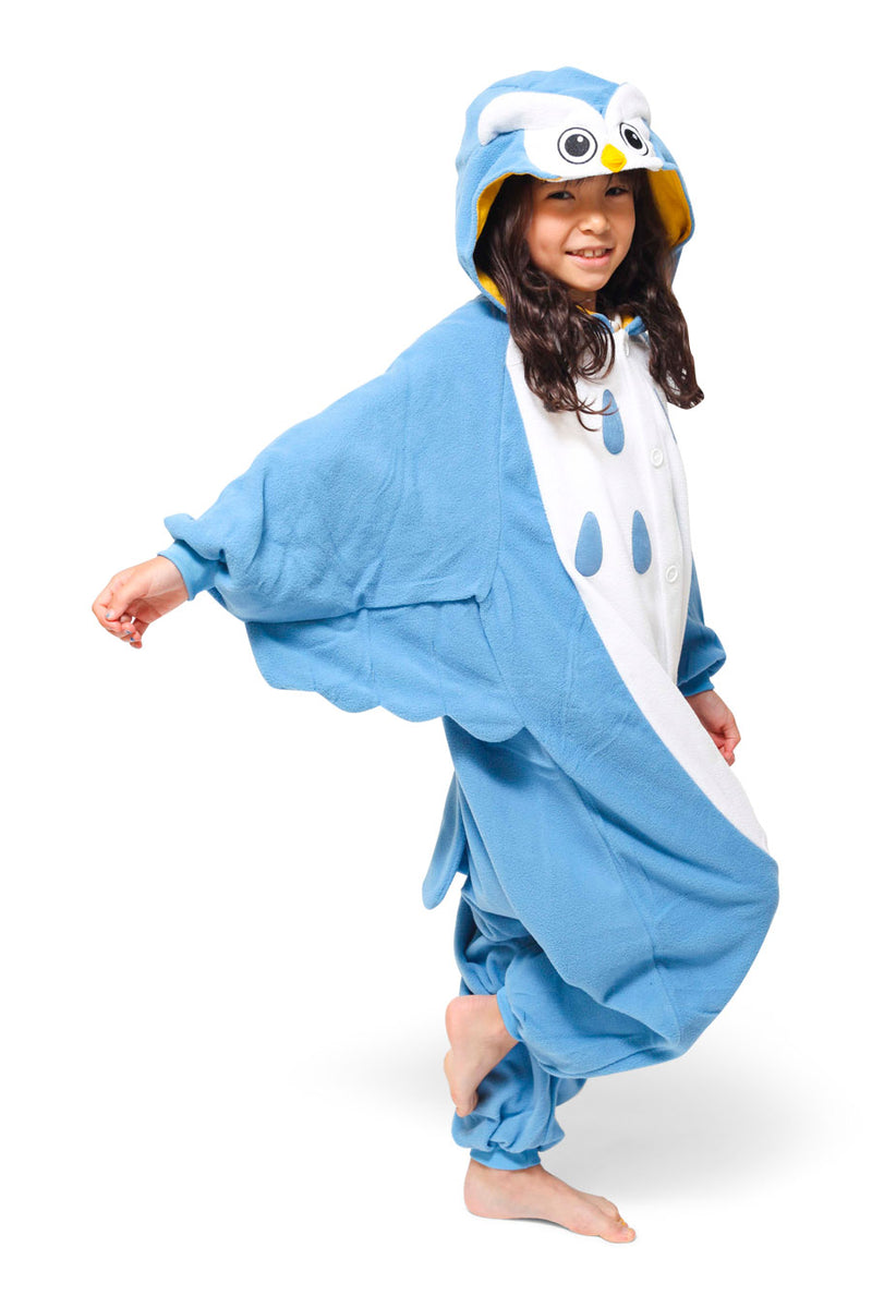 Kids Owl Animal Kigurumi Onesie Costume Pajamas Side