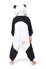 Kids Panda Animal Kigurumi Onesie Costume Pajamas Back
