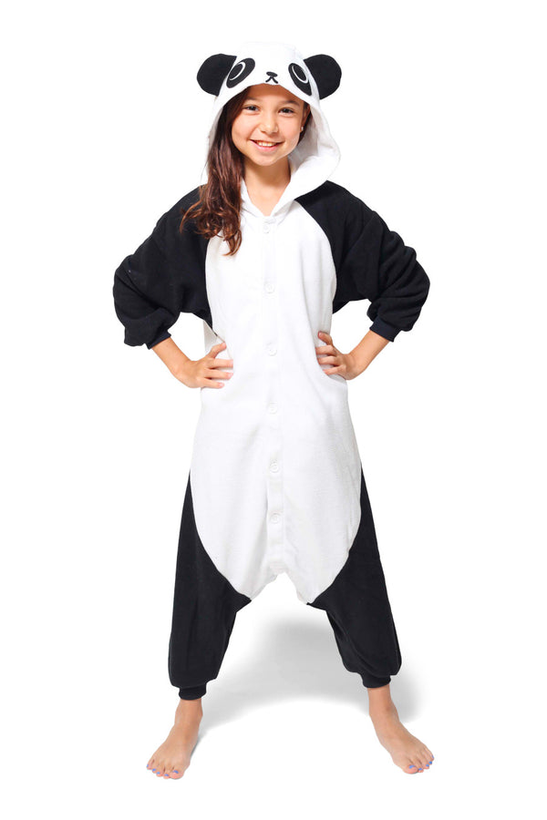 Kids Panda Animal Kigurumi Onesie Costume Pajamas Main