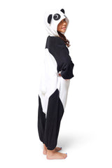 Kids Panda Animal Kigurumi Onesie Costume Pajamas Side