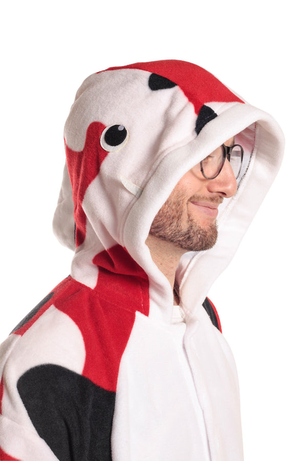 Koi Fish Animal Kigurumi Adult Onesie Costume Pajamas Hood