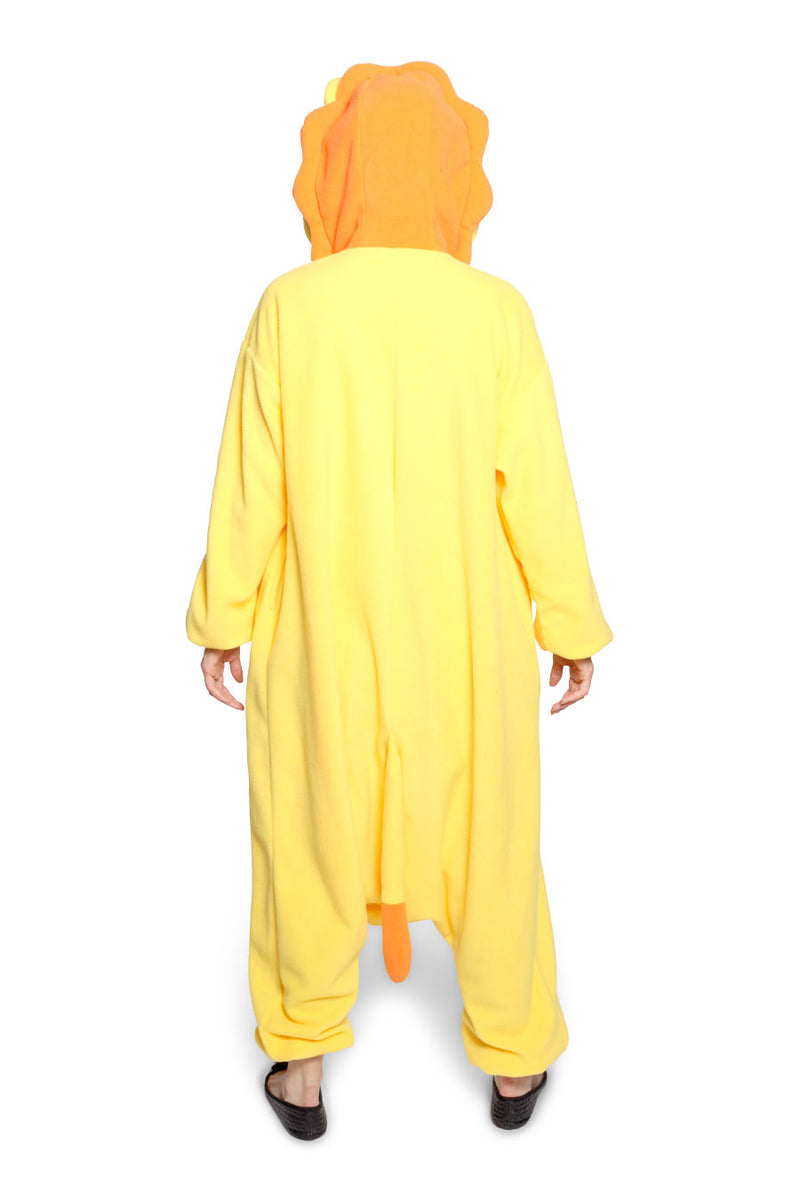 Lion Animal Kigurumi Adult Onesie Costume Pajamas Back