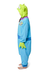 Little Green Man Character Kigurumi Adult Onesie Costume Pajamas Side
