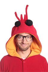 Lobster Animal Kigurumi Adult Onesie Costume Pajamas Hood
