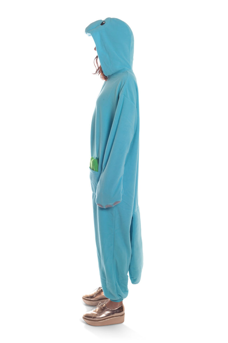 Manatee Animal Kigurumi Adult Onesie Costume Pajamas Side