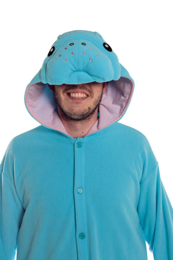 Manatee X-Tall Animal Kigurumi Adult Onesie Costume Pajamas Hood