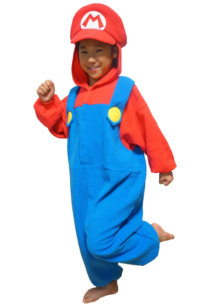 Kids Super Mario Brother Mario Kigurumi Character Onesie Costume Pajama By  SAZAC