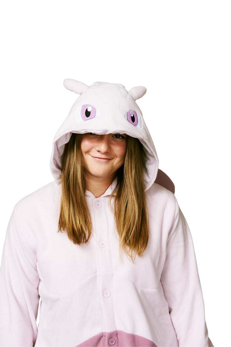 Mewtwo Character Pokemon Kigurumi Adult Onesie Costume Pajamas Hood