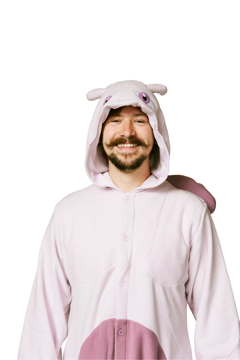 Mewtwo X-Tall Character Pokemon Kigurumi Adult Onesie Costume Pajamas Hood