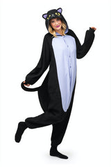 Midnight Cat X-Tall Animal Kigurumi Adult Onesie Costume Pajamas Main