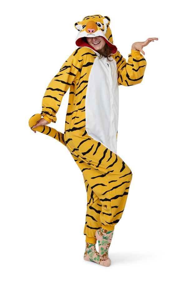 Tiger Animal Kigurumi Adult Onesie Costume Pajamas Main