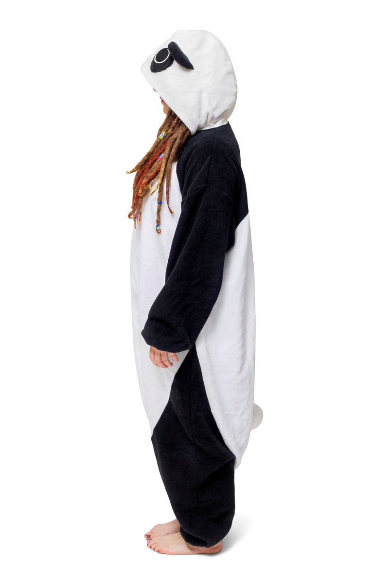 Panda Animal Kigurumi Adult Onesie Costume Pajamas Side