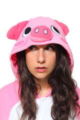 Pig Animal Kigurumi Adult Onesie Costume Pajamas Hood