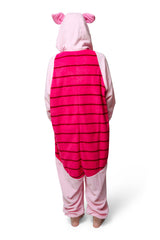 Piglet Character Kigurumi Adult Onesie Costume Pajamas Back