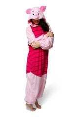 Piglet Character Kigurumi Adult Onesie Costume Pajamas Main 2