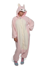 Pink Alpaca Animal Kigurumi Adult Onesie Costume Pajamas Main Seconary