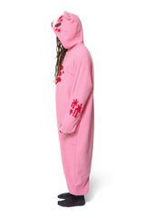 Pink Gloomy Bear Character Kigurumi Adult Onesie Costume Pajamas Side