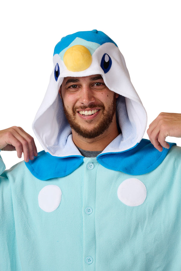 Piplup X-Tall Character Pokemon Kigurumi Adult Onesie Costume Pajamas Hood