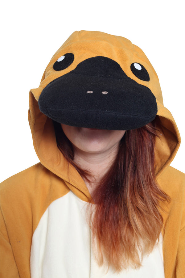 Platypus Animal Kigurumi Adult Onesie Costume Pajamas Hood