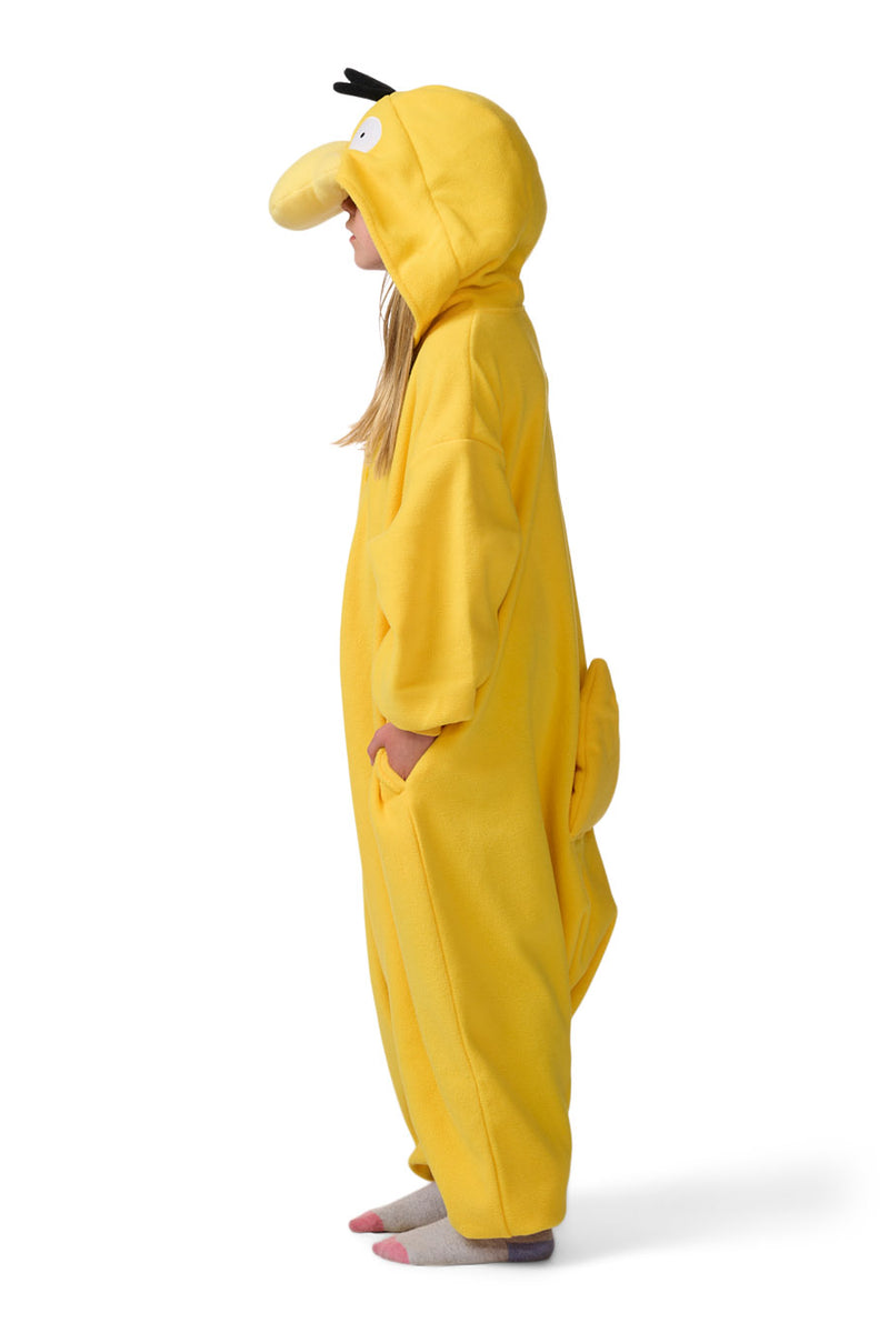 Psyduck Character Pokemon Kigurumi Kids Onesie Costume Pajamas Side 2