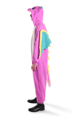 Puff the Purple Dragon Animal Kigurumi Adult Onesie Costume Pajamas Side
