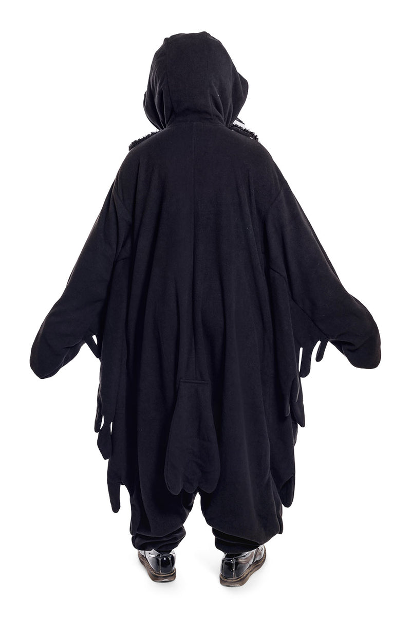 Raven Animal Kigurumi Adult Onesie Costume Pajamas Back