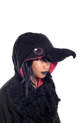 Raven Animal Kigurumi Adult Onesie Costume Pajamas Hood Details