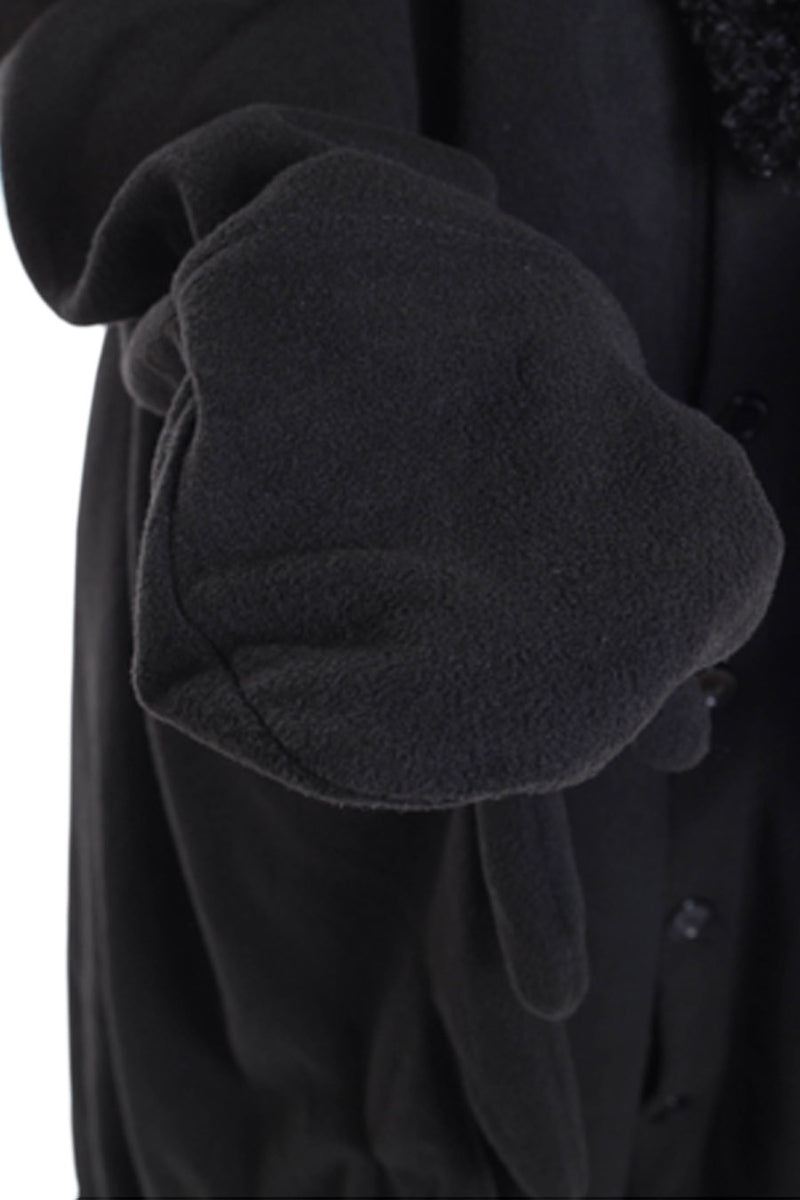 Raven Animal Kigurumi Adult Onesie Costume Pajamas Gloves