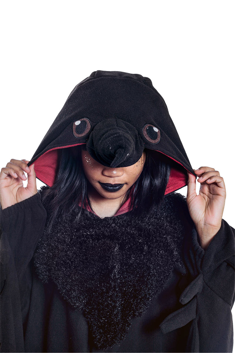Raven Animal Kigurumi Adult Onesie Costume Pajamas Hood