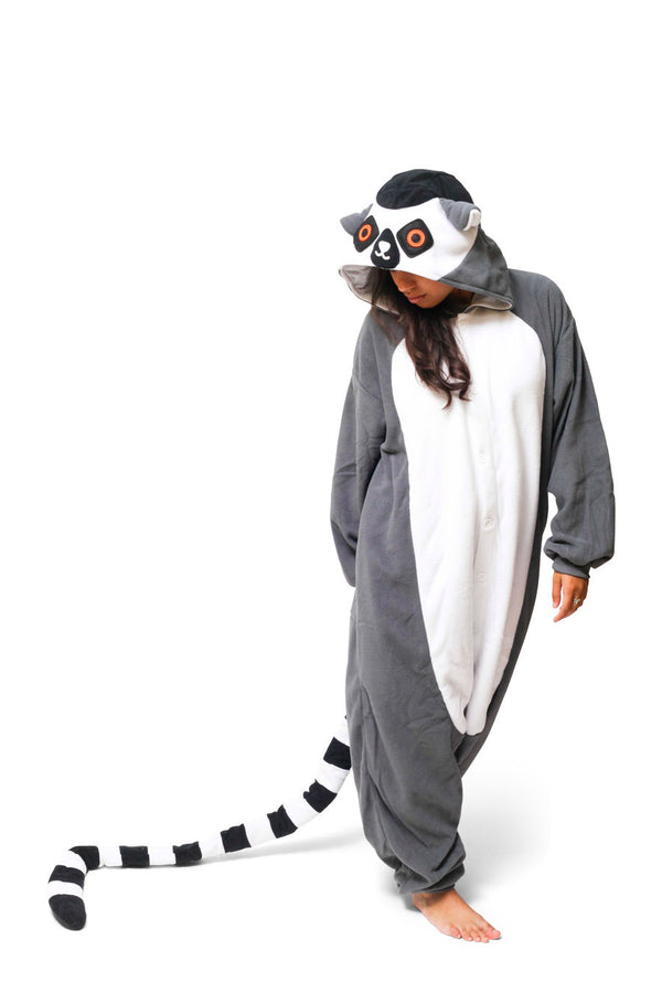 Ring-Tailed Lemur X-Tall Animal Kigurumi Adult Onesie Costume Pajamas Main