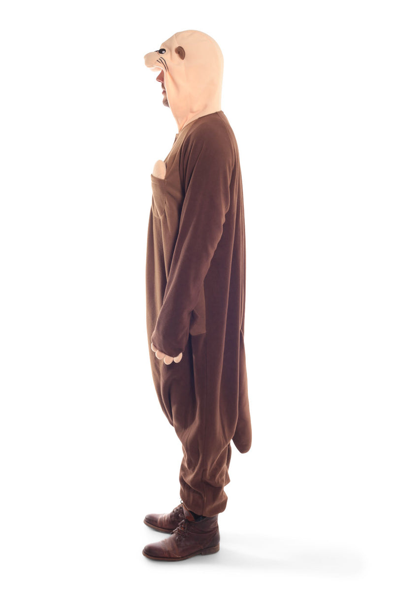 Sea Otter X-Tall Animal Kigurum Adult Onesie Costume Pajamas Side