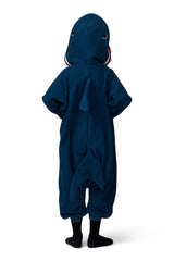 Shark Animal Kigurumi Kids Onesie Costume Pajamas Back