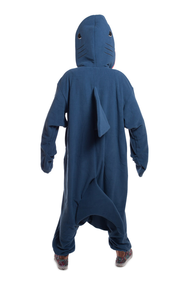 Shark Animal Kigurumi Adult Onesie Costume Pajamas Back